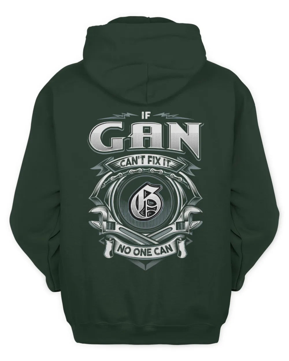 GAN AP81-K4-626 - Personalized Ahmed Quote Apparel “If Ahmed Can't Fix It, No One Can” - Unisex Hoodie - Forest Green