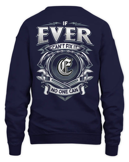 EVER AP81-K4-626 - Personalized Ahmed Quote Apparel “If Ahmed Can't Fix It, No One Can” - Unisex Sweatshirt - Navy