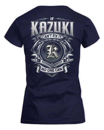 KAZUKI AP81-K4-626 - Personalized Ahmed Quote Apparel “If Ahmed Can't Fix It, No One Can” - Women's Standard T-Shirt - Navy
