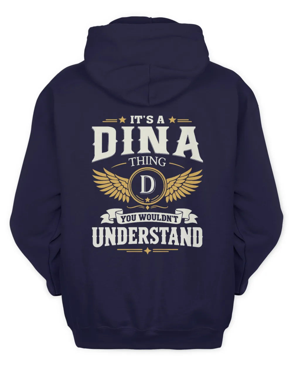 DINA KT06-M008 It’s a [NAME] Thing – You Wouldn’t Understand | Personalized Vintage T-Shirt - Unisex Hoodie - Navy