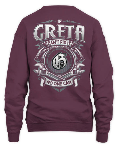 GRETA AP81-K4-626 - Personalized Ahmed Quote Apparel “If Ahmed Can't Fix It, No One Can” - Unisex Sweatshirt - Maroon