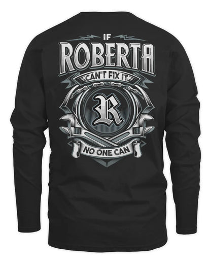 ROBERTA AP81-K4-626 - Personalized Ahmed Quote Apparel “If Ahmed Can't Fix It, No One Can” - Men's Long Sleeved T-Shirt - Black