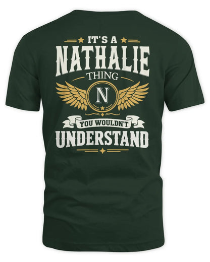 NATHALIE KT06-M008 It’s a [NAME] Thing – You Wouldn’t Understand | Personalized Vintage T-Shirt - Unisex Standard T-Shirt - Forest Green
