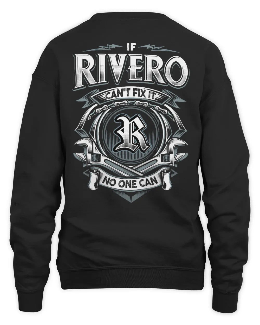 RIVERO AP81-K4-626 - Personalized Ahmed Quote Apparel “If Ahmed Can't Fix It, No One Can” - Unisex Sweatshirt - Black