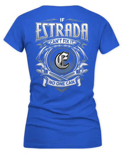 ESTRADA AP81-K4-626 - Personalized Ahmed Quote Apparel “If Ahmed Can't Fix It, No One Can” - Women's V-Neck T-Shirt - Royal