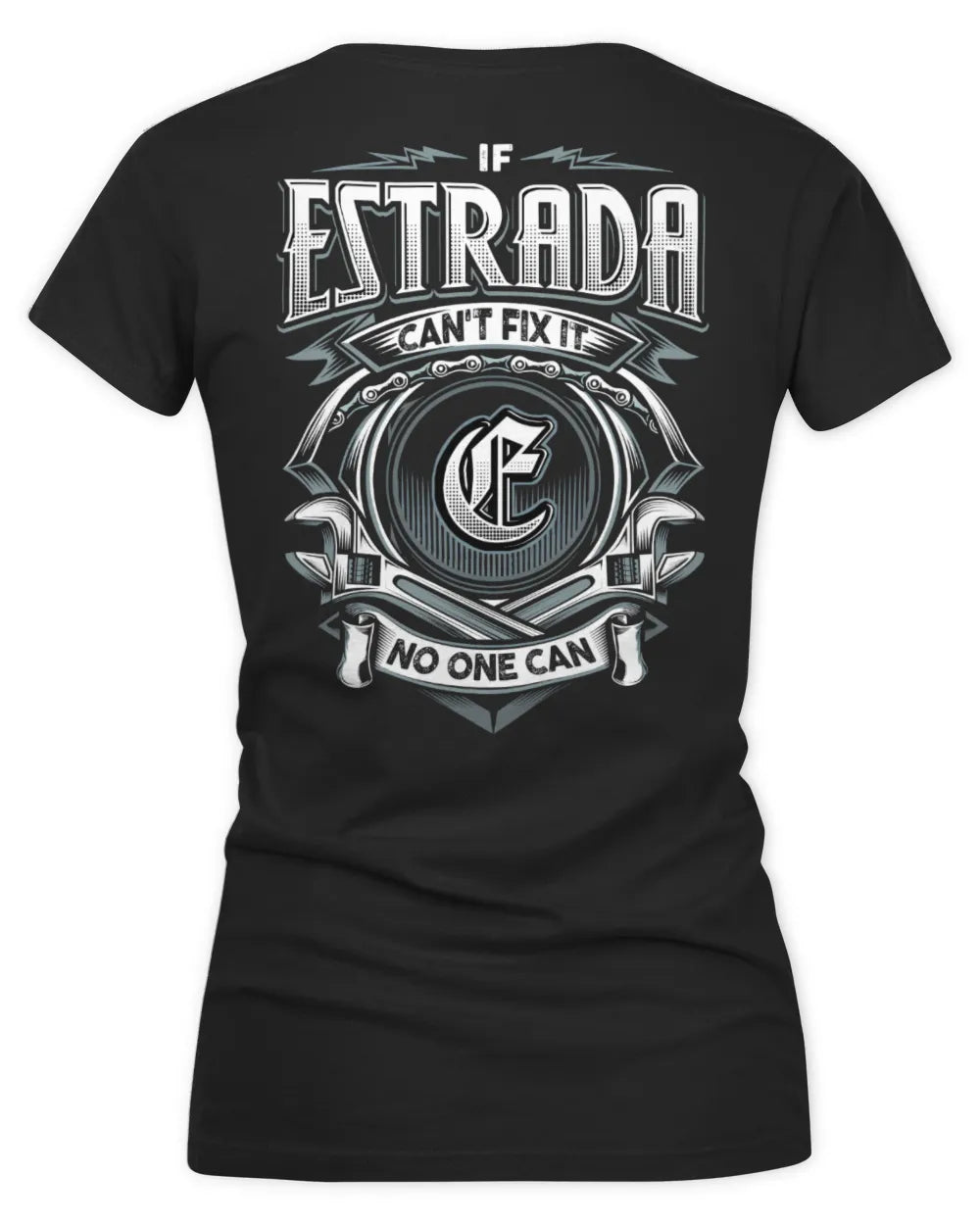 ESTRADA AP81-K4-626 - Personalized Ahmed Quote Apparel “If Ahmed Can't Fix It, No One Can” - Women's V-Neck T-Shirt - Black