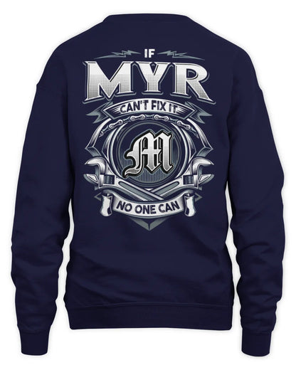 MYR AP81-K4-626 - Personalized Ahmed Quote Apparel “If Ahmed Can't Fix It, No One Can” - Unisex Sweatshirt - Navy