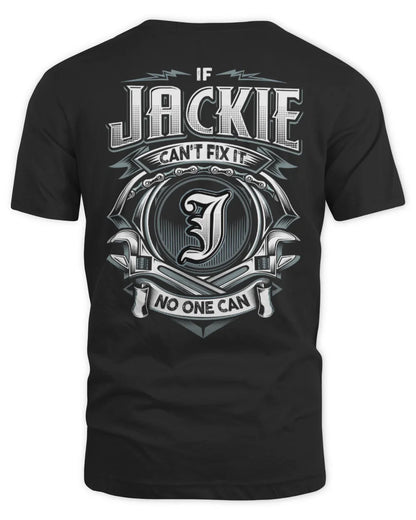 JACKIE AP81-K4-626 - Personalized Ahmed Quote Apparel “If Ahmed Can't Fix It, No One Can” - Unisex Standard T-Shirt - Black
