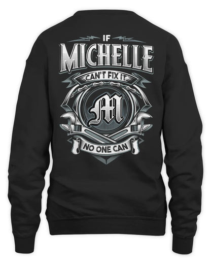 MICHELLE AP81-K4-626 - Personalized Ahmed Quote Apparel “If Ahmed Can't Fix It, No One Can” - Unisex Sweatshirt - Black