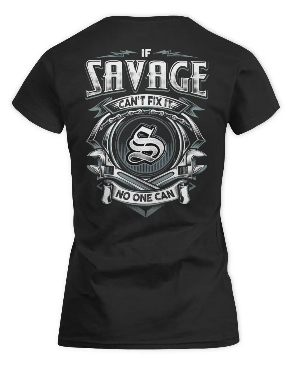SAVAGE AP81-K4-626 - Personalized Ahmed Quote Apparel “If Ahmed Can't Fix It, No One Can” - Women's Standard T-Shirt - Black