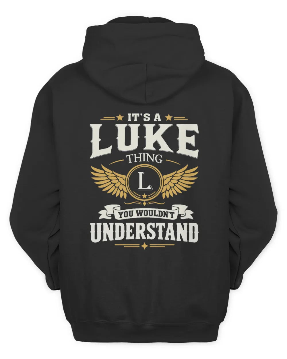 LUKE KT06-M008 It’s a [NAME] Thing – You Wouldn’t Understand | Personalized Vintage T-Shirt - Unisex Hoodie - Black