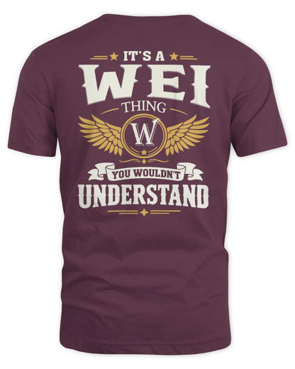 WEI KT06-M008 It’s a [NAME] Thing – You Wouldn’t Understand | Personalized Vintage T-Shirt - Unisex Standard T-Shirt - Maroon