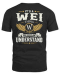 WEI KT06-M008 It’s a [NAME] Thing – You Wouldn’t Understand | Personalized Vintage T-Shirt - Unisex Standard T-Shirt - Black