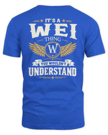 WEI KT06-M008 It’s a [NAME] Thing – You Wouldn’t Understand | Personalized Vintage T-Shirt - Unisex Standard T-Shirt - Royal