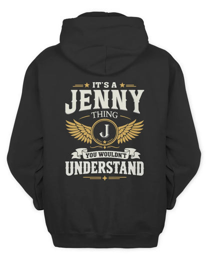 JENNY KT06-M008 It’s a [NAME] Thing – You Wouldn’t Understand | Personalized Vintage T-Shirt - Unisex Hoodie - Black