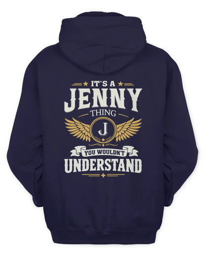 JENNY KT06-M008 It’s a [NAME] Thing – You Wouldn’t Understand | Personalized Vintage T-Shirt - Unisex Hoodie - Navy