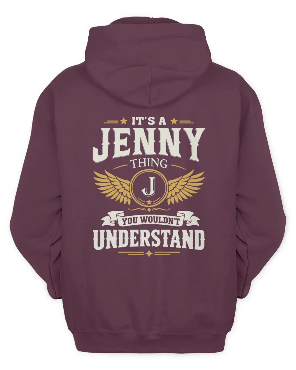 JENNY KT06-M008 It’s a [NAME] Thing – You Wouldn’t Understand | Personalized Vintage T-Shirt - Unisex Hoodie - Maroon