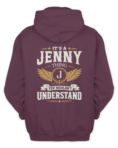 JENNY KT06-M008 It’s a [NAME] Thing – You Wouldn’t Understand | Personalized Vintage T-Shirt - Unisex Hoodie - Maroon