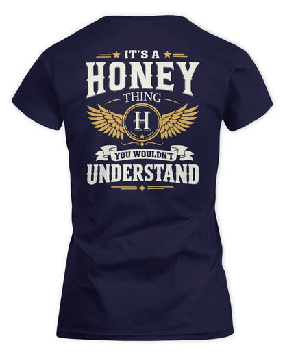 HONEY KT06-M008 It’s a [NAME] Thing – You Wouldn’t Understand | Personalized Vintage T-Shirt - Women's Standard T-Shirt - Navy