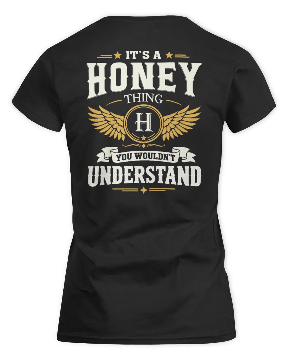 HONEY KT06-M008 It’s a [NAME] Thing – You Wouldn’t Understand | Personalized Vintage T-Shirt - Women's Standard T-Shirt - Black