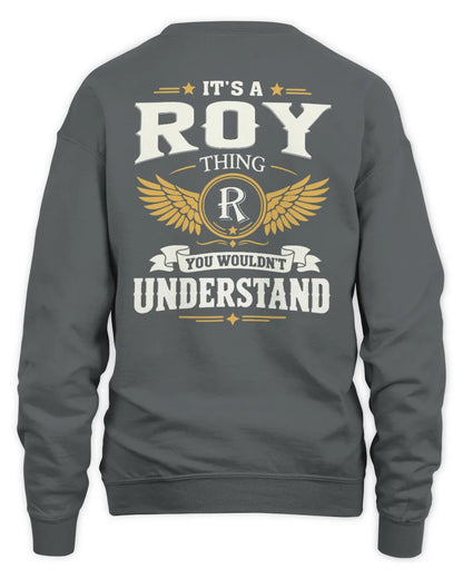ROY KT06-M008 It’s a [NAME] Thing – You Wouldn’t Understand | Personalized Vintage T-Shirt - Unisex Sweatshirt - Charcoal