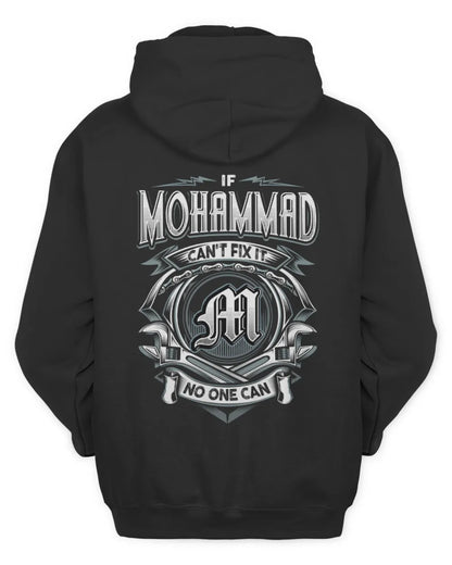 MOHAMMAD AP81-K4-626 - Personalized Ahmed Quote Apparel “If Ahmed Can't Fix It, No One Can” - Unisex Hoodie - Black