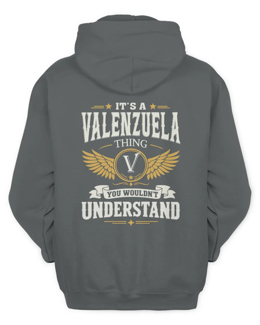 VALENZUELA KT06-M008 It’s a [NAME] Thing – You Wouldn’t Understand | Personalized Vintage T-Shirt - Unisex Hoodie - Charcoal