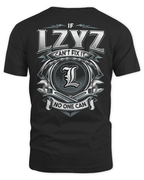 LZYZ AP81-K4-626 - Personalized Ahmed Quote Apparel “If Ahmed Can't Fix It, No One Can” - Unisex Standard T-Shirt - Black