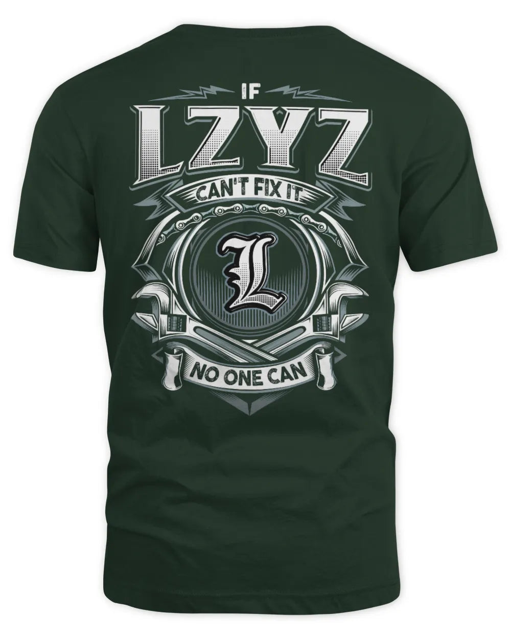LZYZ AP81-K4-626 - Personalized Ahmed Quote Apparel “If Ahmed Can't Fix It, No One Can” - Unisex Standard T-Shirt - Forest Green