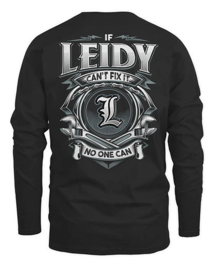 LEIDY AP81-K4-626 - Personalized Ahmed Quote Apparel “If Ahmed Can't Fix It, No One Can” - Men's Long Sleeved T-Shirt - Black