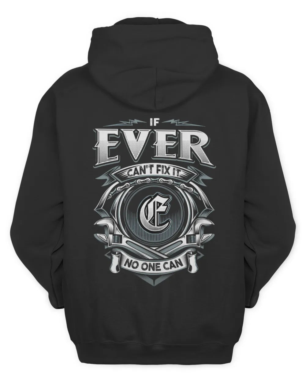 EVER AP81-K4-626 - Personalized Ahmed Quote Apparel “If Ahmed Can't Fix It, No One Can” - Unisex Hoodie - Black