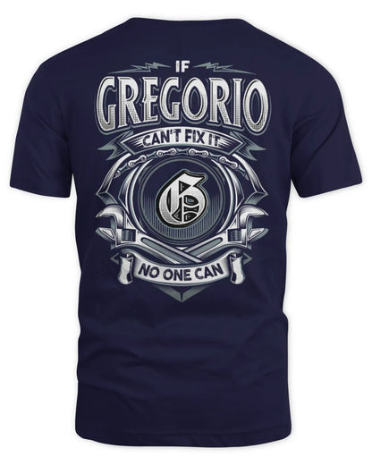 GREGORIO AP81-K4-626 - Personalized Ahmed Quote Apparel “If Ahmed Can't Fix It, No One Can” - Unisex Standard T-Shirt - Navy