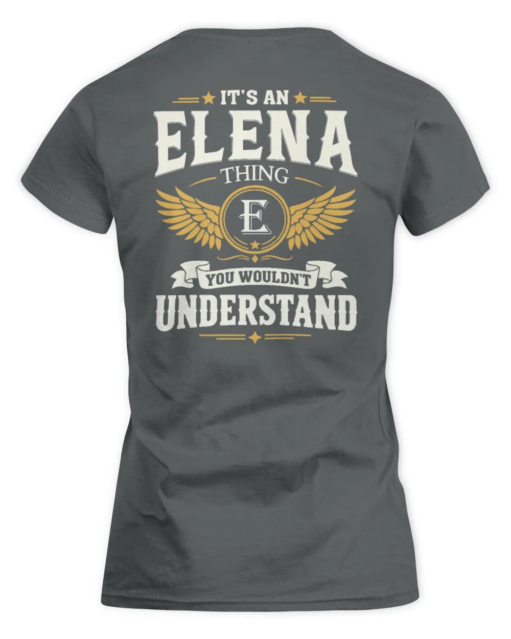 ELENA KT06-M008 It’s a [NAME] Thing – You Wouldn’t Understand | Personalized Vintage T-Shirt - Women's Standard T-Shirt - Charcoal
