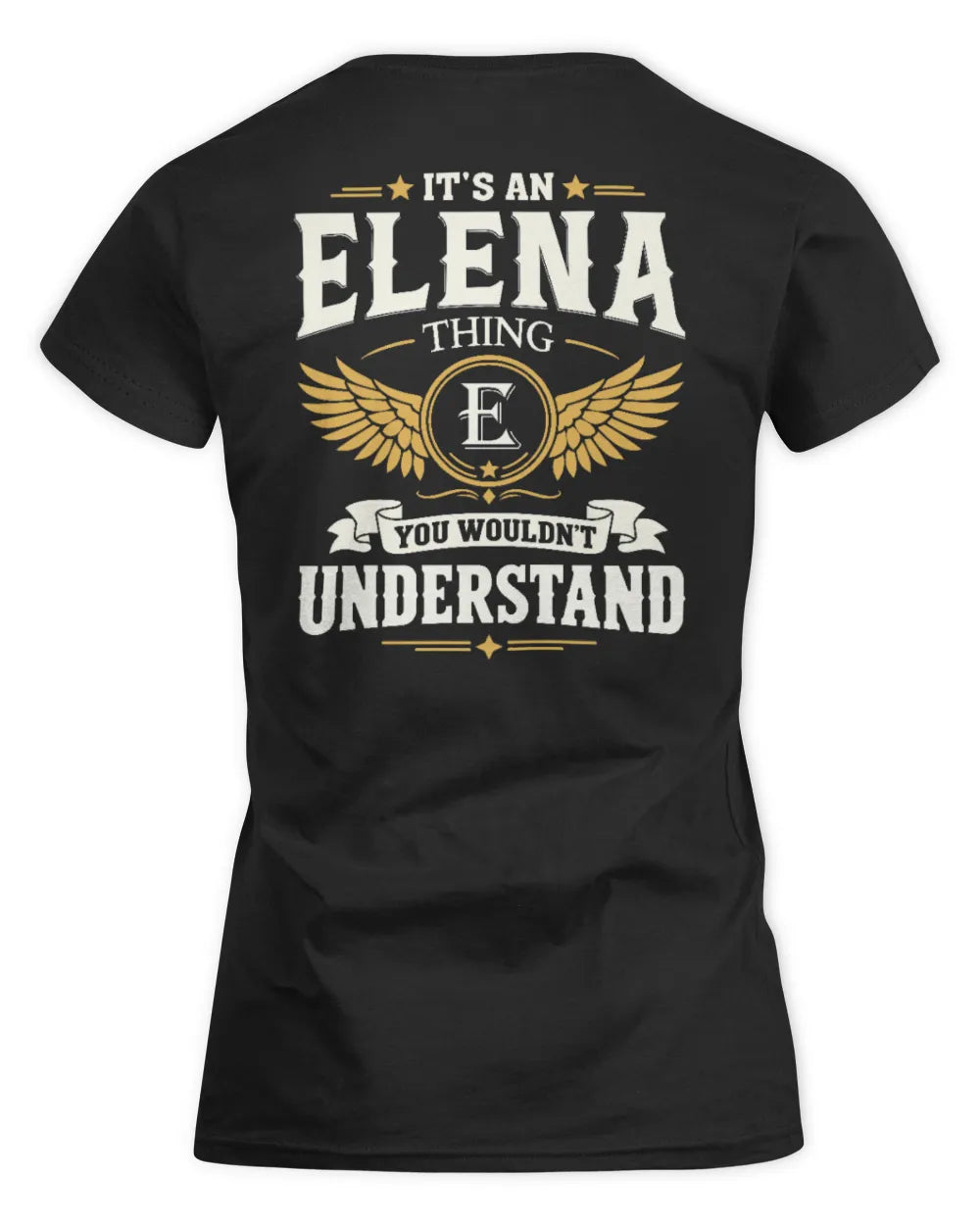 ELENA KT06-M008 It’s a [NAME] Thing – You Wouldn’t Understand | Personalized Vintage T-Shirt - Women's Standard T-Shirt - Black