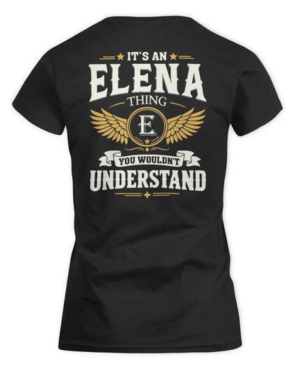 ELENA KT06-M008 It’s a [NAME] Thing – You Wouldn’t Understand | Personalized Vintage T-Shirt - Women's Standard T-Shirt - Black