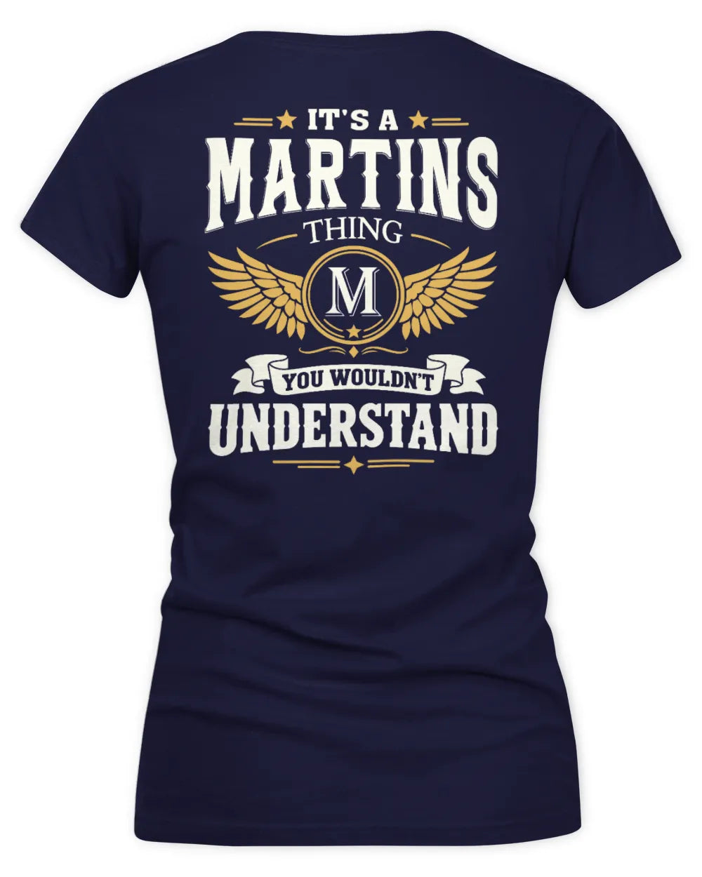 MARTINS KT06-M008 It’s a [NAME] Thing – You Wouldn’t Understand | Personalized Vintage T-Shirt - Women's V-Neck T-Shirt - Navy