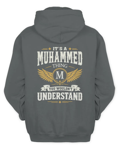 MUHAMMED KT06-M008 It’s a [NAME] Thing – You Wouldn’t Understand | Personalized Vintage T-Shirt - Unisex Hoodie - Charcoal