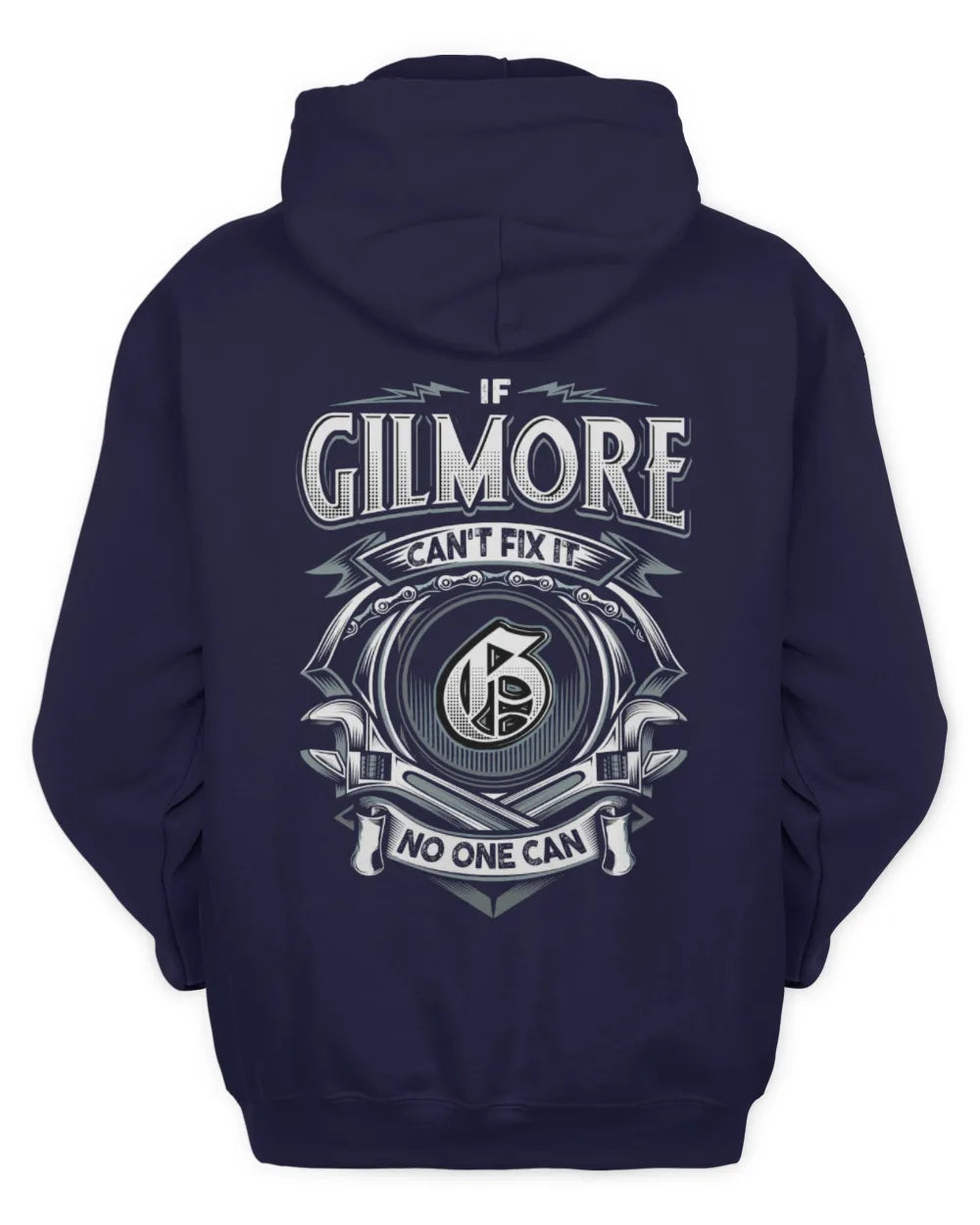 GILMORE AP81-K4-626 - Personalized Ahmed Quote Apparel “If Ahmed Can't Fix It, No One Can” - Unisex Hoodie - Navy