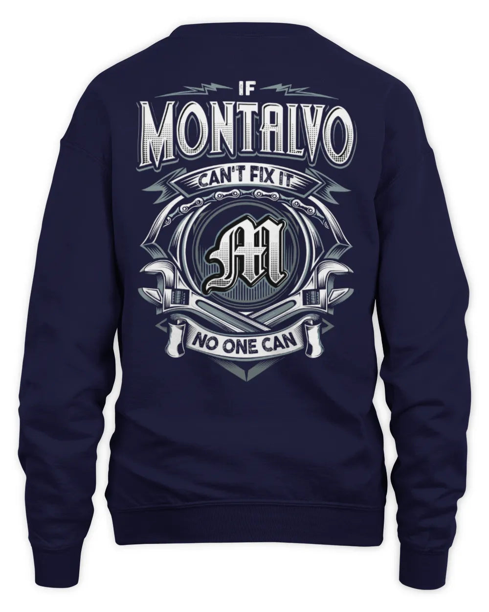 MONTALVO AP81-K4-626 - Personalized Ahmed Quote Apparel “If Ahmed Can't Fix It, No One Can” - Unisex Sweatshirt - Navy