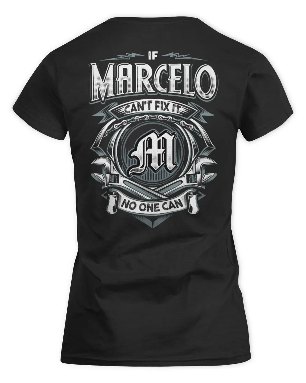 MARCELO AP81-K4-626 - Personalized Ahmed Quote Apparel “If Ahmed Can't Fix It, No One Can” - Women's Standard T-Shirt - Black