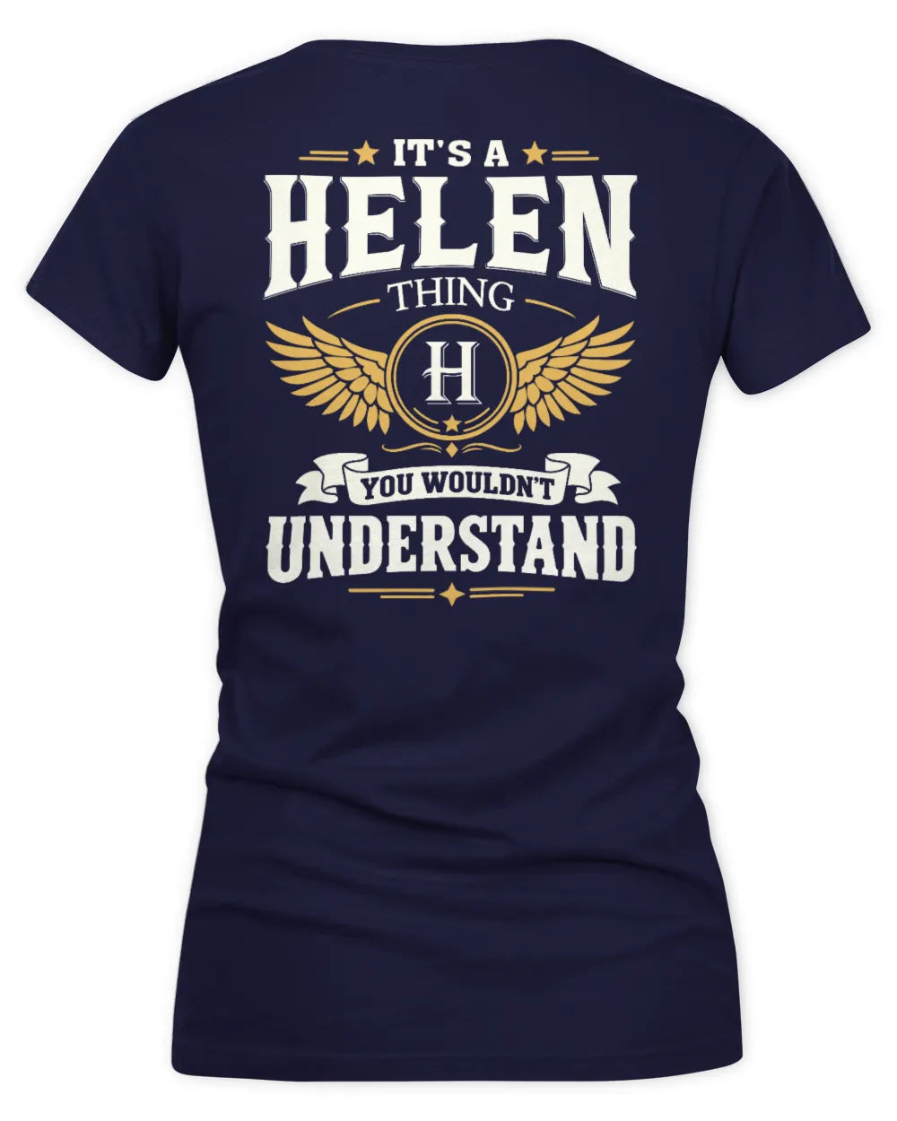HELEN KT06-M008 It’s a [NAME] Thing – You Wouldn’t Understand | Personalized Vintage T-Shirt - Women's V-Neck T-Shirt - Navy