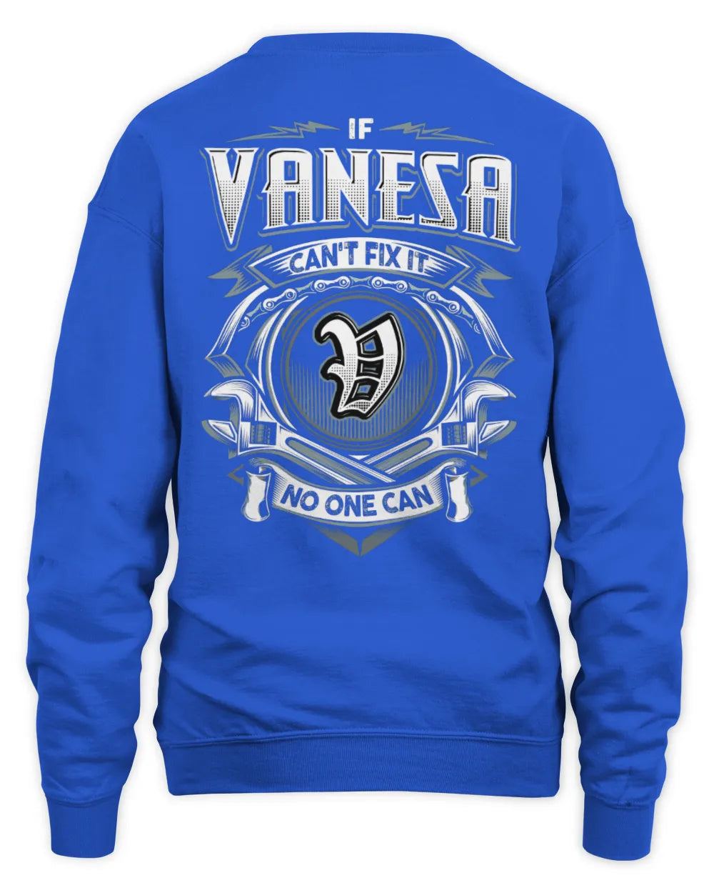 VANESA AP81-K4-626 - Personalized Ahmed Quote Apparel “If Ahmed Can't Fix It, No One Can” - Unisex Sweatshirt - Royal