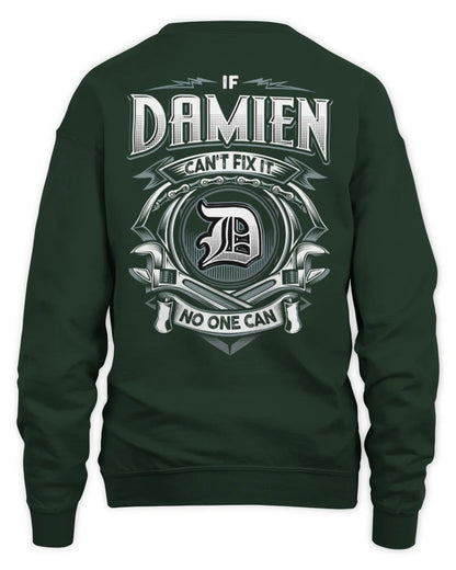 DAMIEN AP81-K4-626 - Personalized Ahmed Quote Apparel “If Ahmed Can't Fix It, No One Can” - Unisex Sweatshirt - Forest Green
