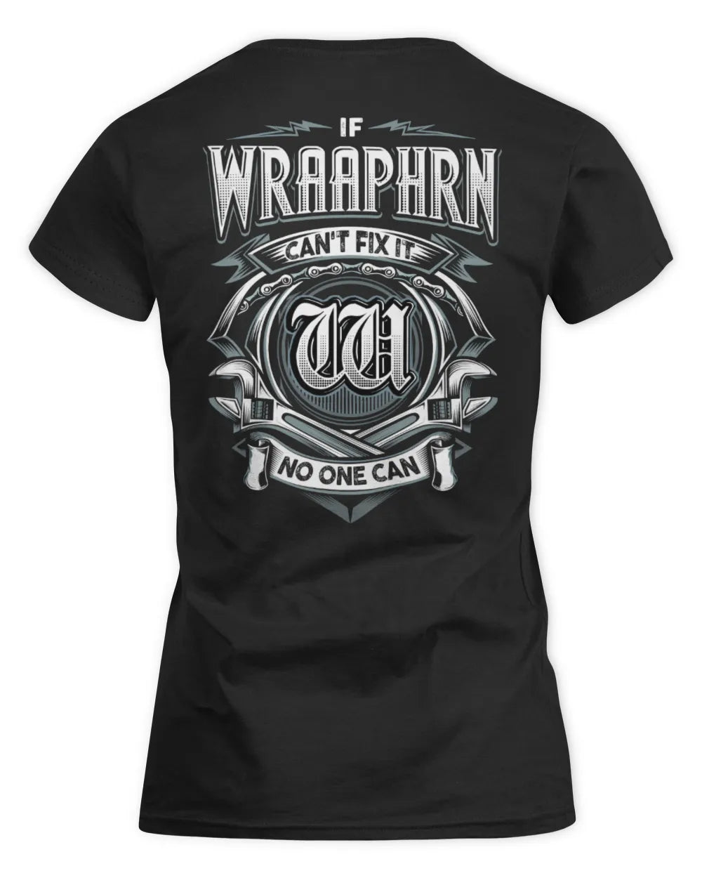 WRAAPHRN AP81-K4-626 - Personalized Ahmed Quote Apparel “If Ahmed Can't Fix It, No One Can” - Women's Standard T-Shirt - Black