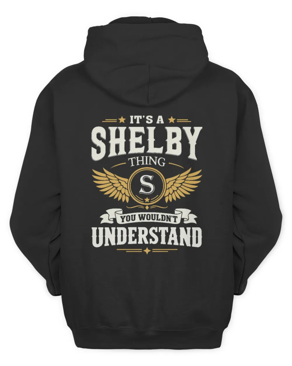 SHELBY KT06-M008 It’s a [NAME] Thing – You Wouldn’t Understand | Personalized Vintage T-Shirt - Unisex Hoodie - Black