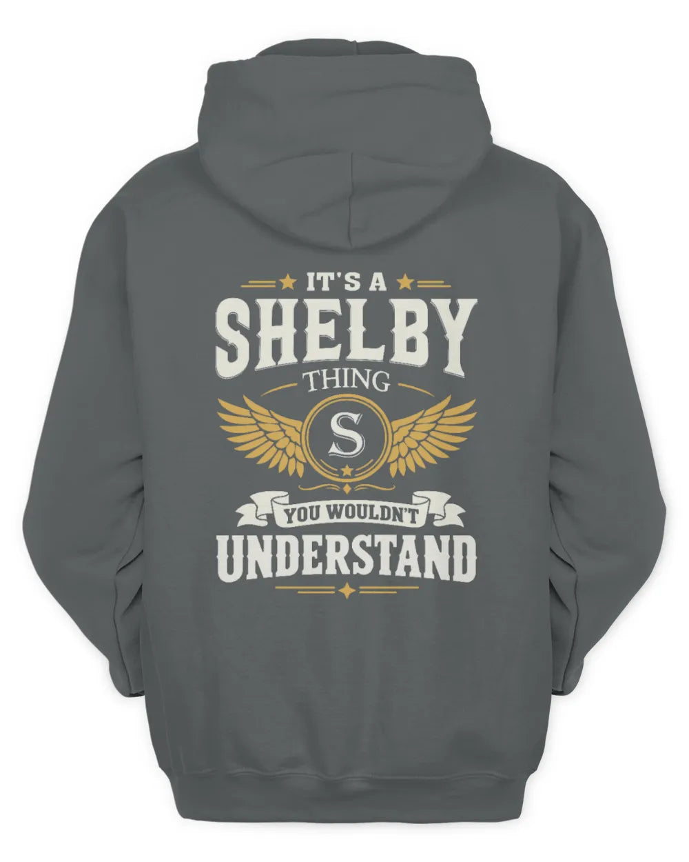 SHELBY KT06-M008 It’s a [NAME] Thing – You Wouldn’t Understand | Personalized Vintage T-Shirt - Unisex Hoodie - Charcoal