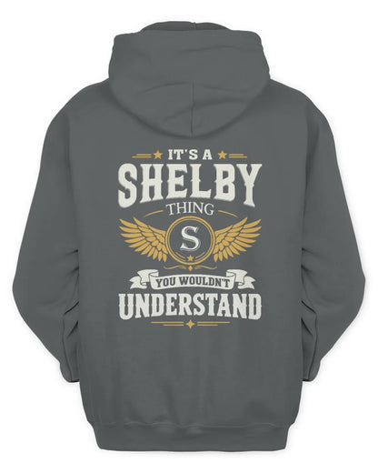 SHELBY KT06-M008 It’s a [NAME] Thing – You Wouldn’t Understand | Personalized Vintage T-Shirt - Unisex Hoodie - Charcoal
