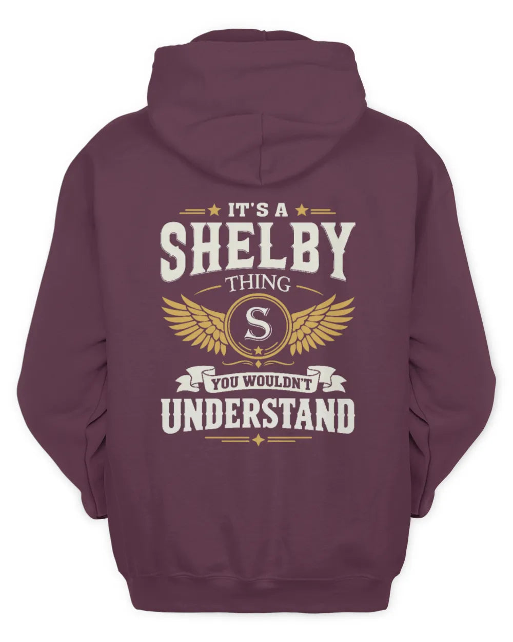 SHELBY KT06-M008 It’s a [NAME] Thing – You Wouldn’t Understand | Personalized Vintage T-Shirt - Unisex Hoodie - Maroon