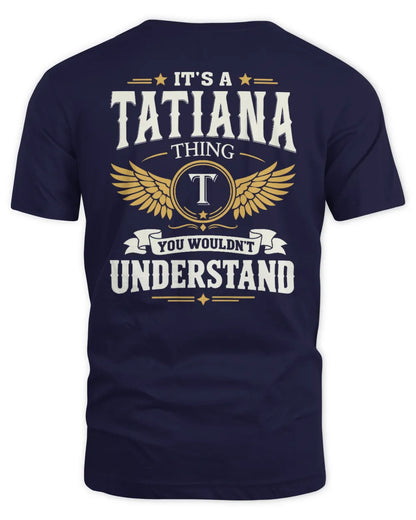 TATIANA KT06-M008 It’s a [NAME] Thing – You Wouldn’t Understand | Personalized Vintage T-Shirt - Unisex Standard T-Shirt - Navy