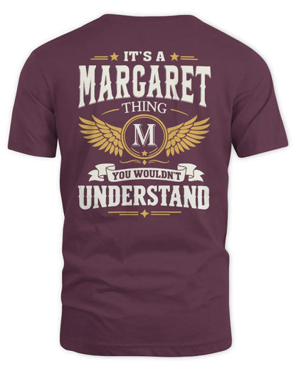 MARGARET KT06-M008 It’s a [NAME] Thing – You Wouldn’t Understand | Personalized Vintage T-Shirt - Unisex Standard T-Shirt - Maroon